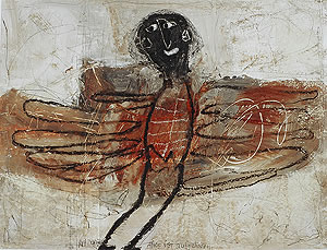 ArtBrut.com - Alexandra Huber "man in flight"