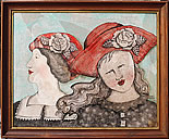 Sandy Mastroni "red Hat Ladies" 19" x 22.5"