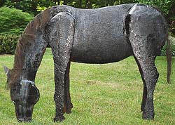 ArtBrut.com - JOe DeMarco sculpture "Pecycled Horse" price on request